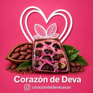 8 CORAZONES DEVA Chocolate que acompaña tu intención